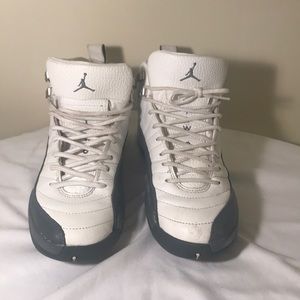 Air Jordan 12 Retro Gray and White